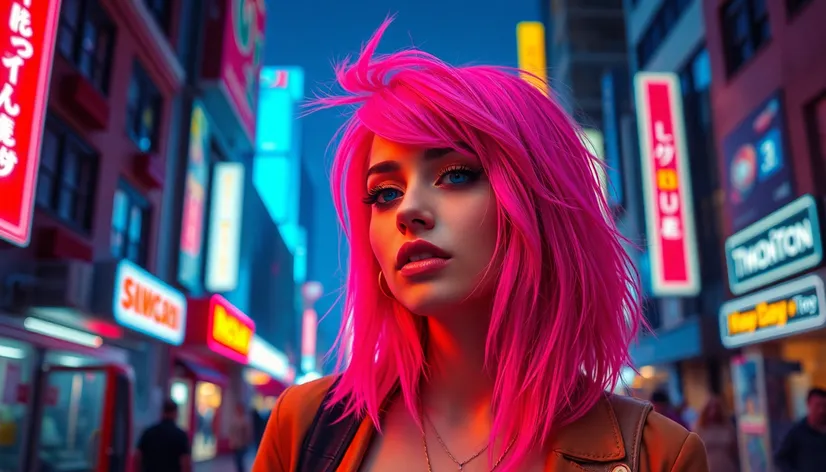 guy pink hair