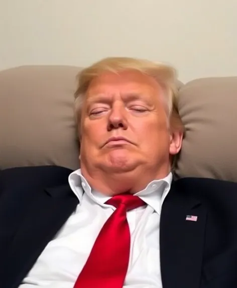 trump sleeping and farting