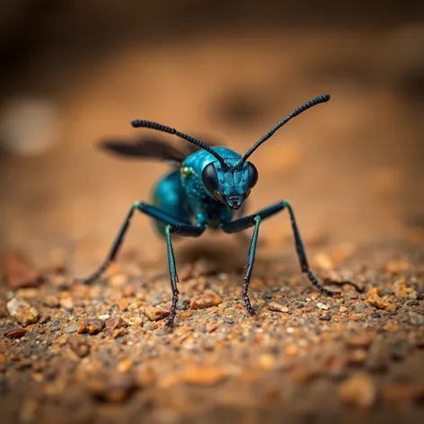 blue mud wasp