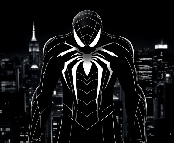 black and white spider