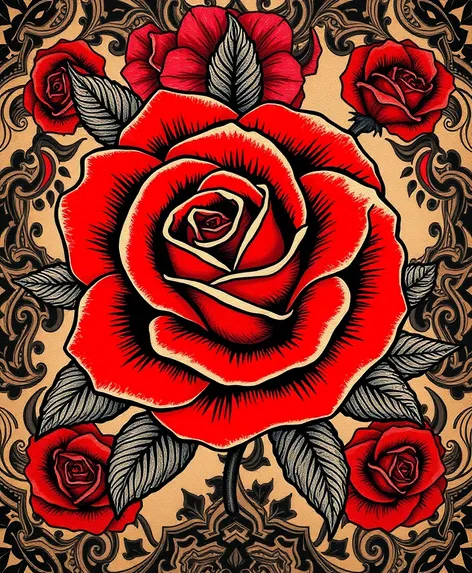 dark rose tattoo gallery