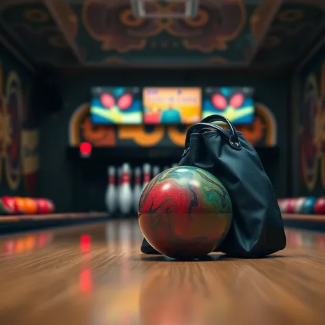 bowling ball with bag