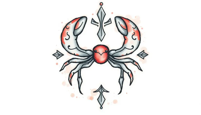 cancer design tattoo