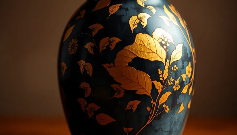 faux kintsugi vase