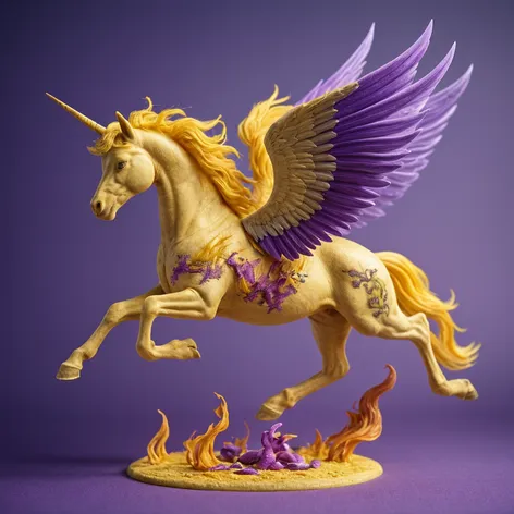 yellow and violet pegasus