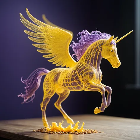 yellow and violet pegasus