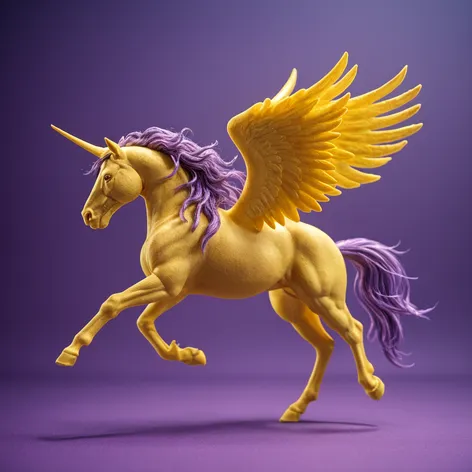 yellow and violet pegasus