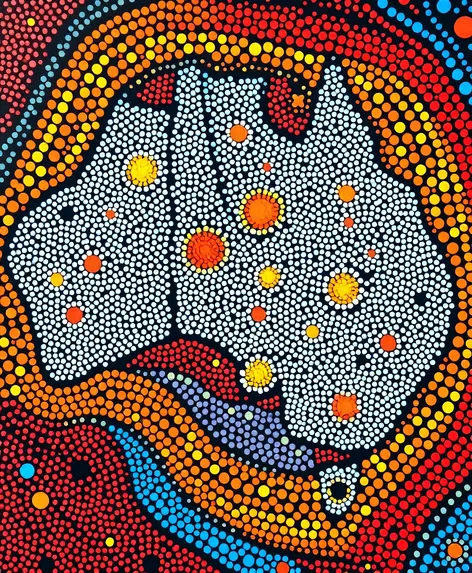 aboriginal dot maps