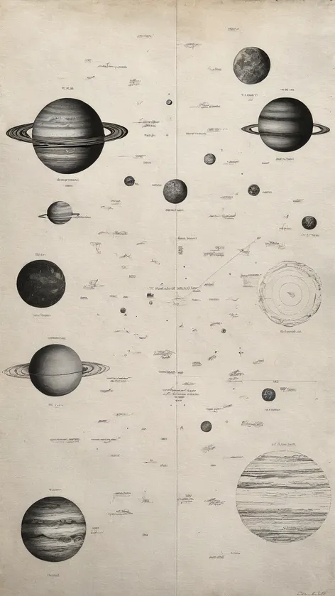 solar system drawing