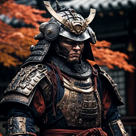 Samurai with mask and