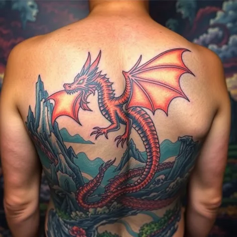 tattoo of dragon on