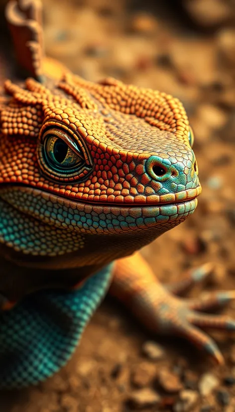 eyes of lizard