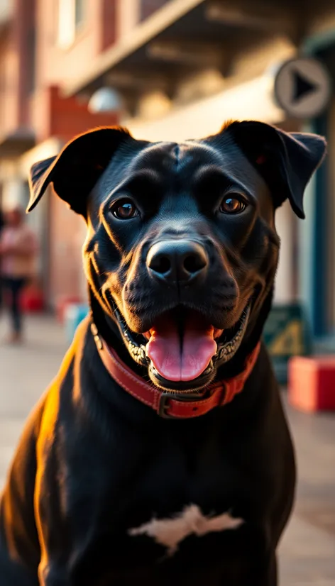 black lab pitbull mix