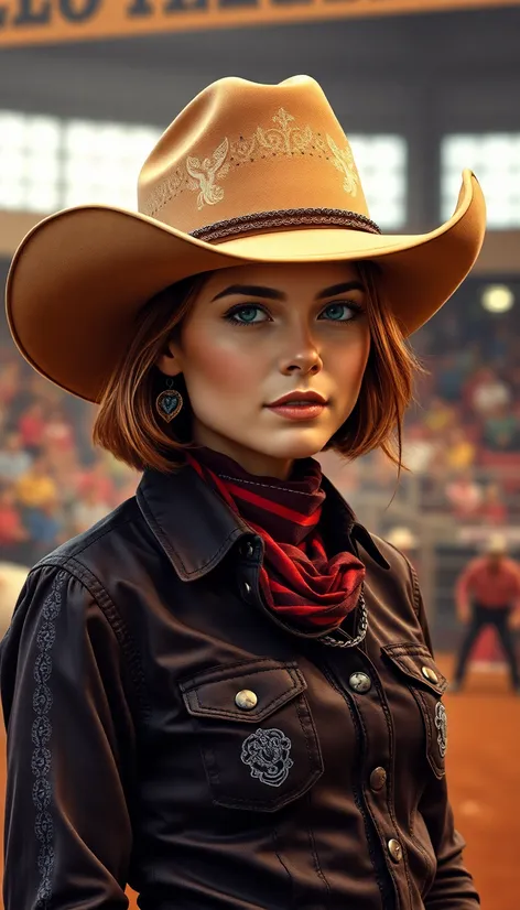 cowgirl hat with short