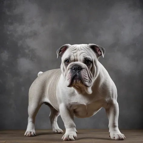 grey bulldog