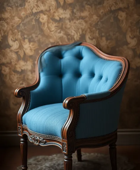 sky lue antique chair