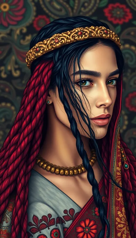 arab long hair