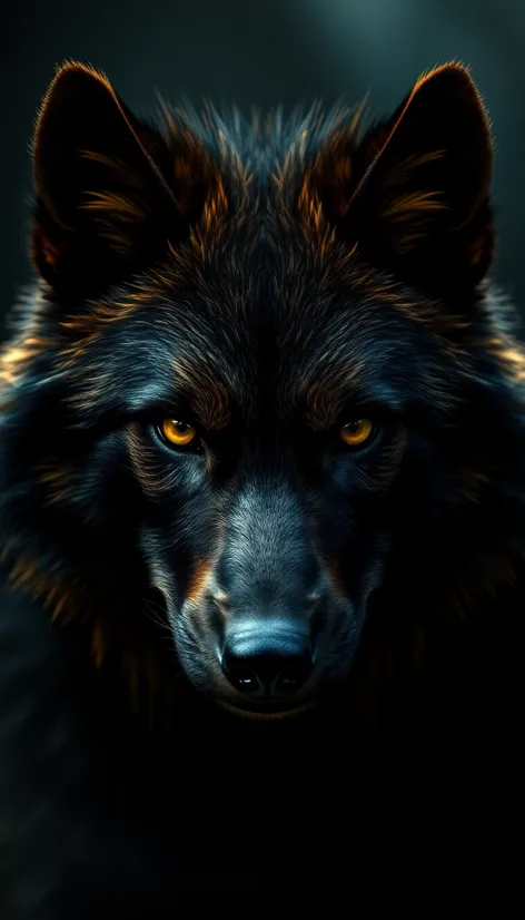 black wolf cut