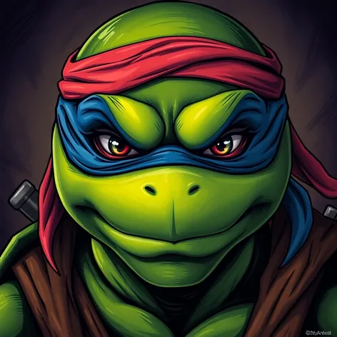 ninja turtle leonardo face