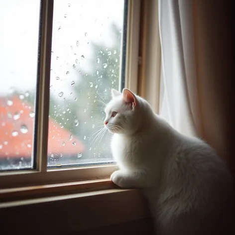 rain on window whie