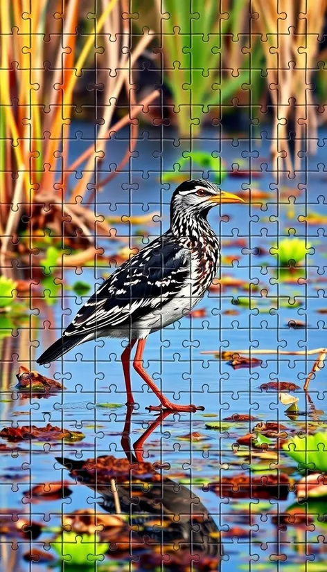 marshland bird crossword