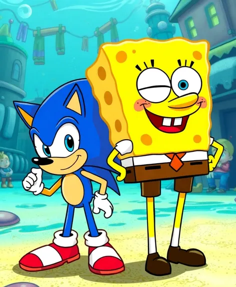 spongebob and sonic