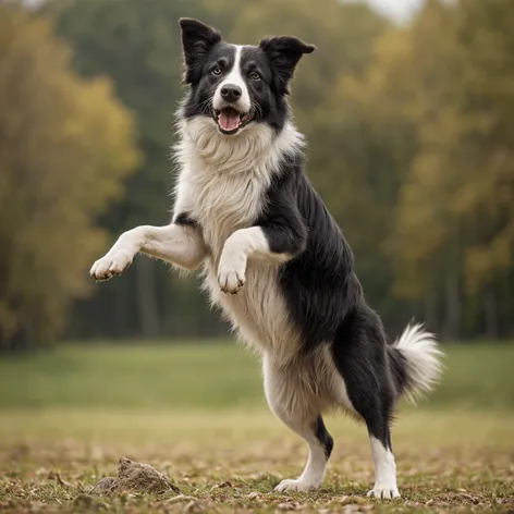 Male border collie standing