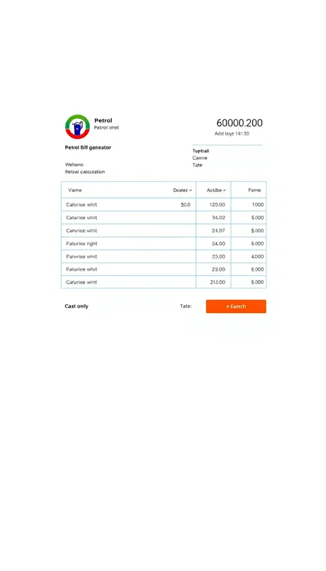 online petrol bill generator