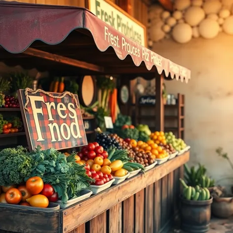 locally grown sign produce