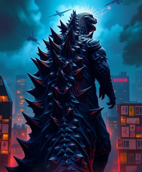 godzilla back spikes