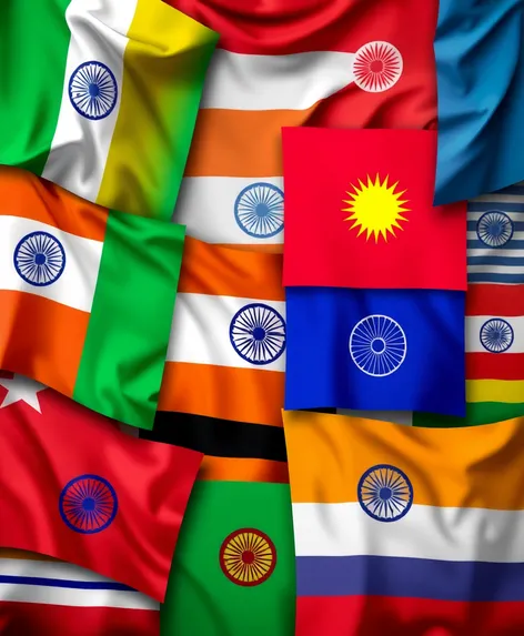 south asian flags