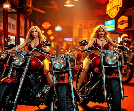 chicks on harley davidson