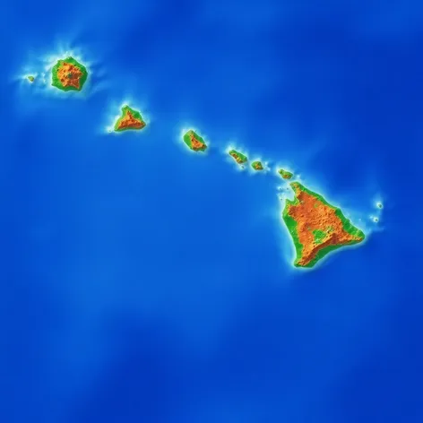 hawaii on a map