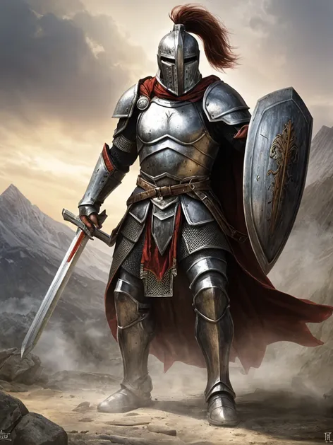 Fantasy Spartan knight