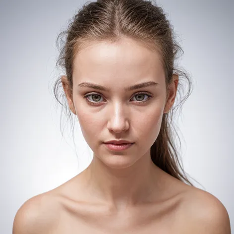 Girl using serum