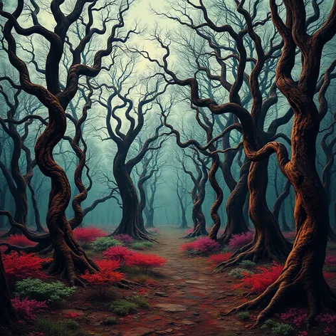 surreal park forest