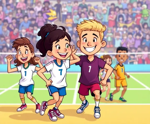 cartoon volleyball pics