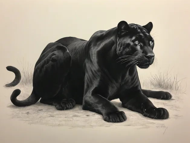 panther drawing