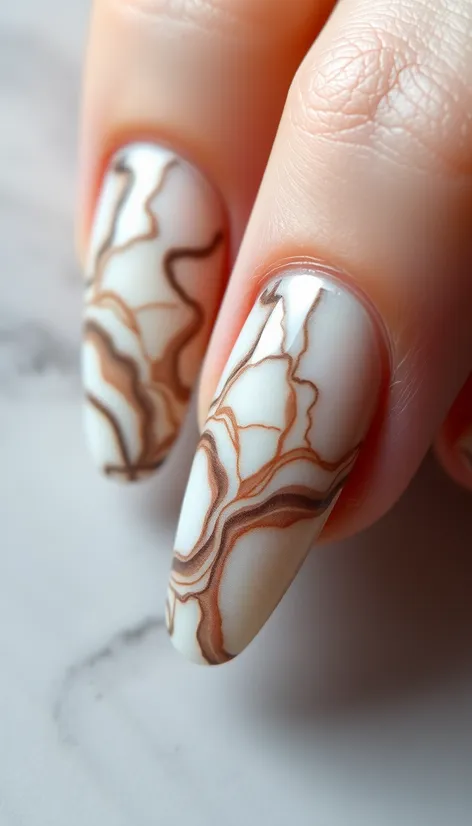 marble nail design