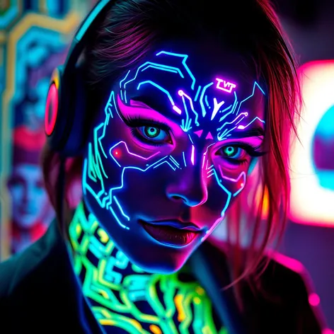 futuristic cyberpunk makeup