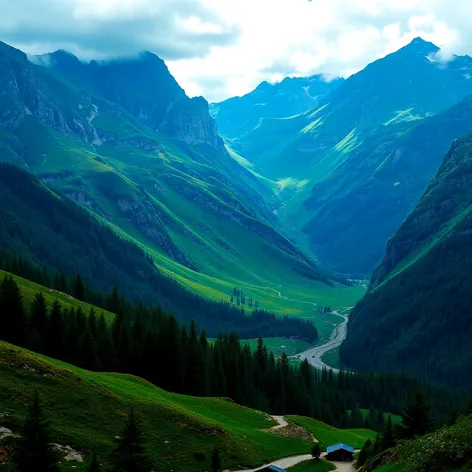 mountain green/blue outdoors wallpapers