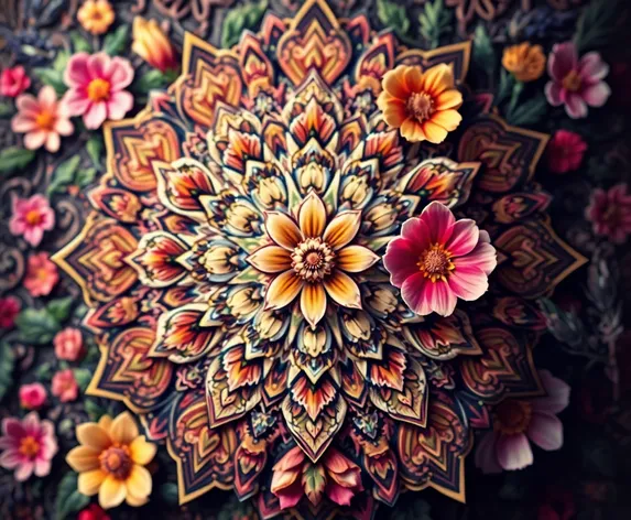 mandalas and flowers