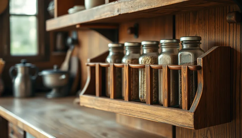 vintage spice rack