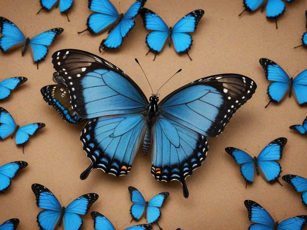 blue monarch butterfly