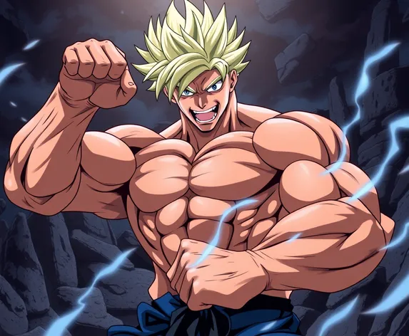 muscular anime man