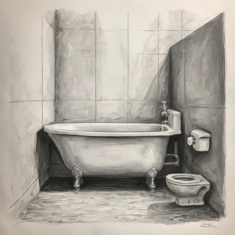 toilet drawing