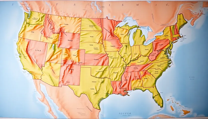 mapà de estados unidos