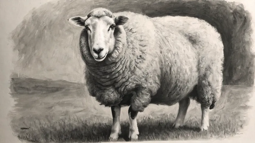 sheep drawing