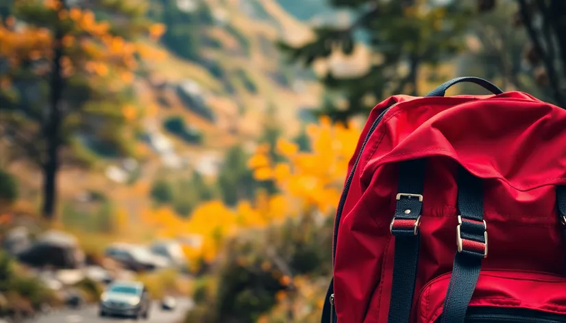 red backpack