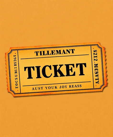 old ticket printing template